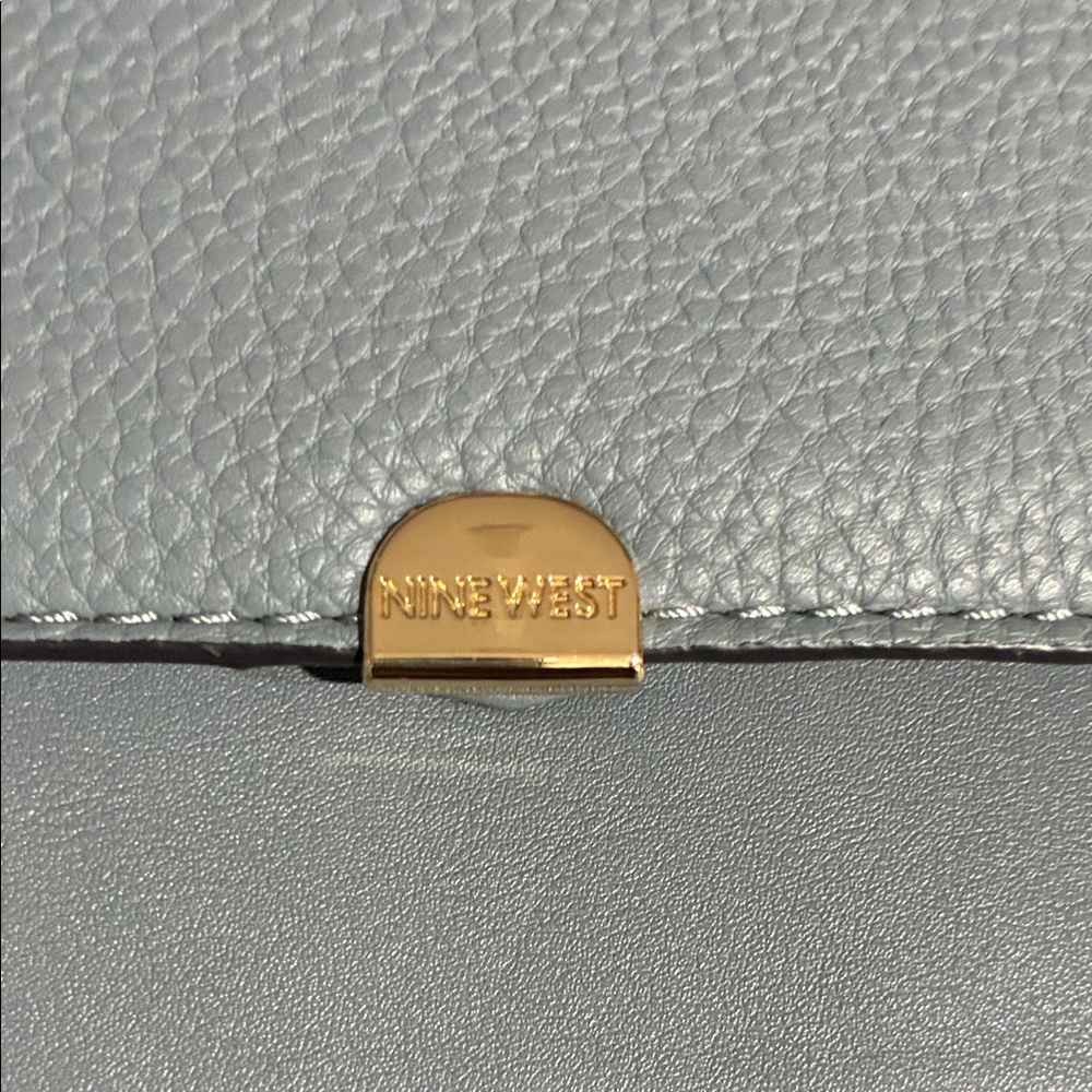 Nine West Pebbled Leather Bag with Gold Accent